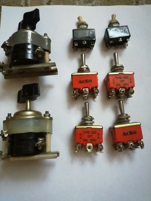 Тумблеры, переключатели.