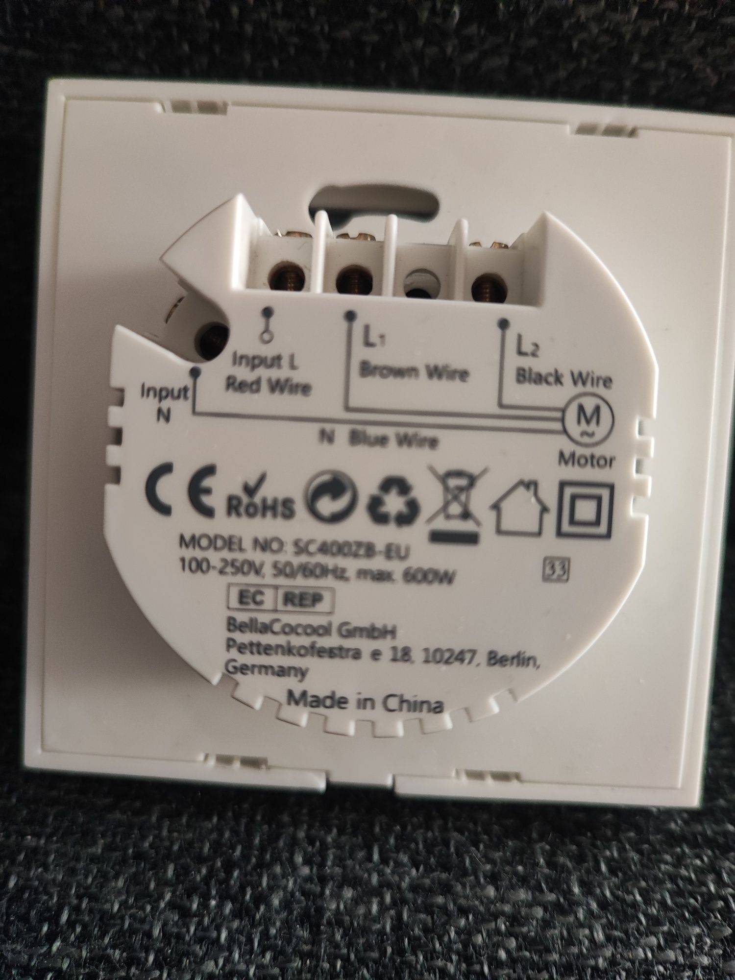 Interruptor de estor Tuya ZigBee