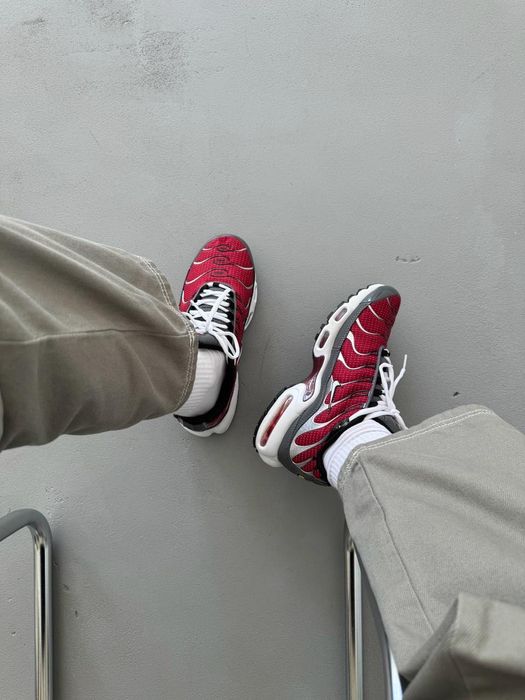 РОЗПРОДАЖ! Nike Air Max TN Plus Grey/Red 40 41 42 43 44 45 найк тнки
