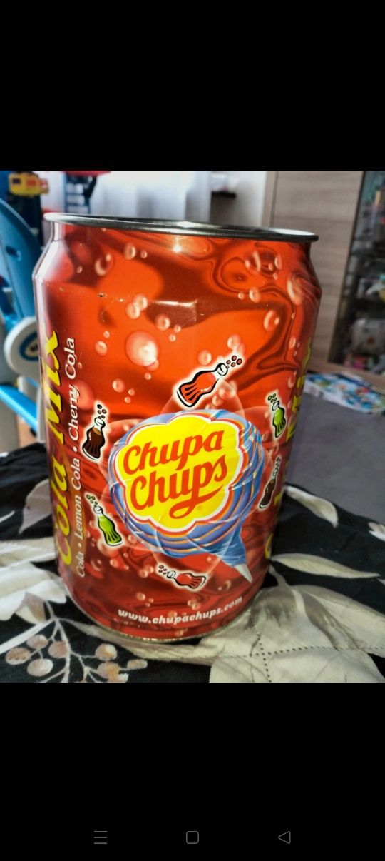 Duża metalowa puszka Chupa Chups