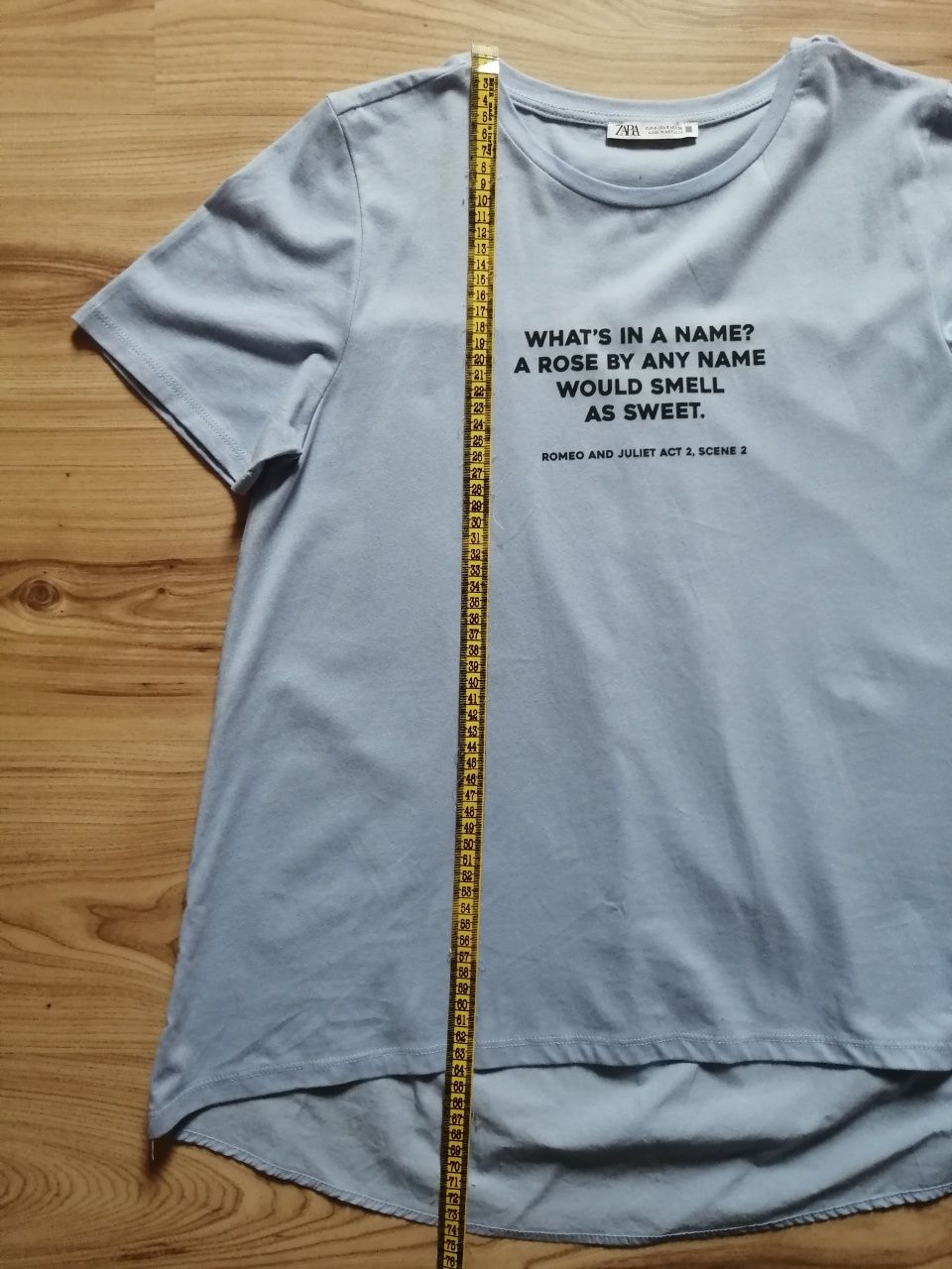 NOWA Zara koszulka t-shirt z łączonych tkanin Romeo i Julia rozmiar S