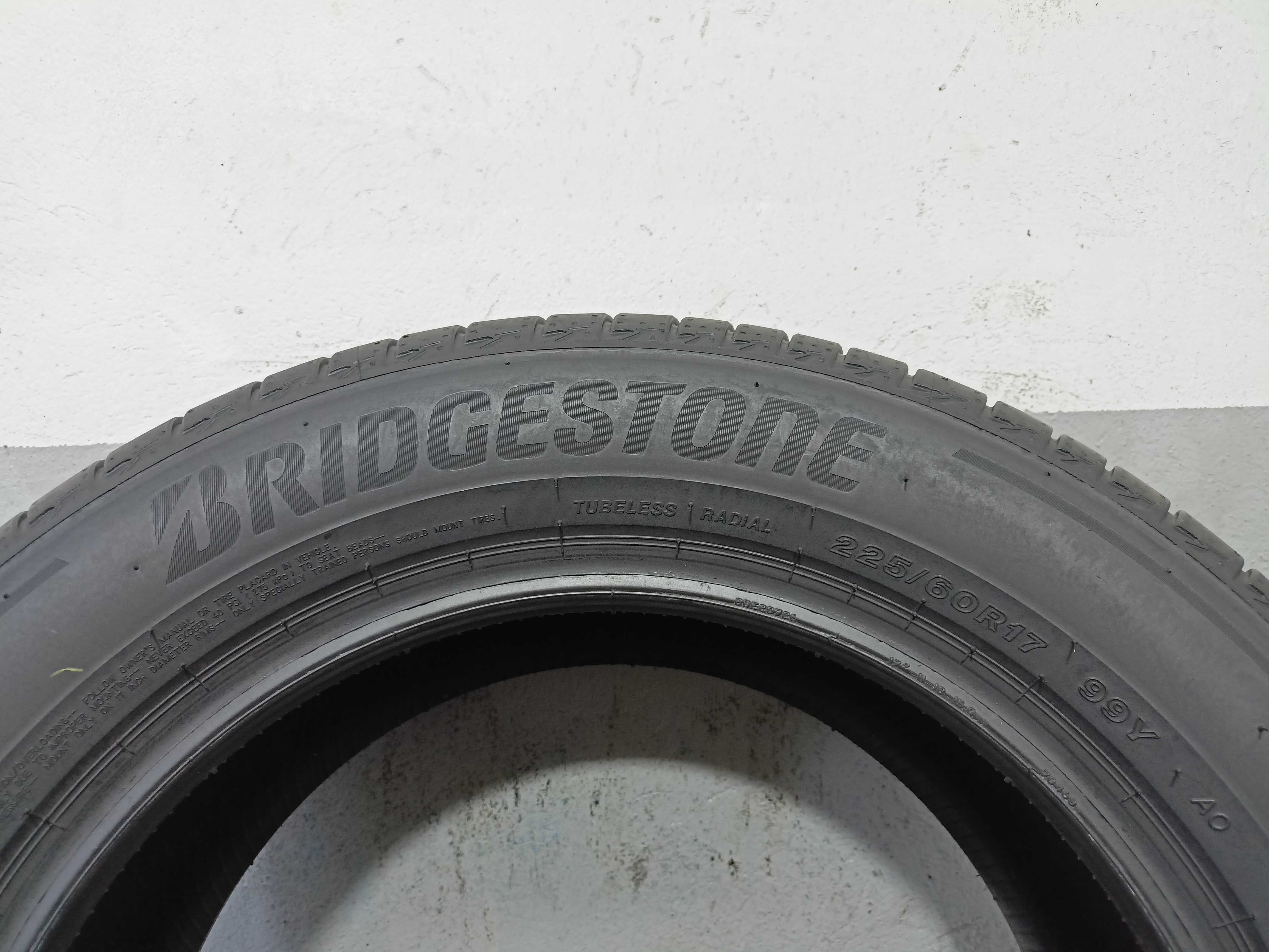 Bridgestone Turanza T005 225/60/17 2022rok 99Y 6,8mm jak nowa (1278)