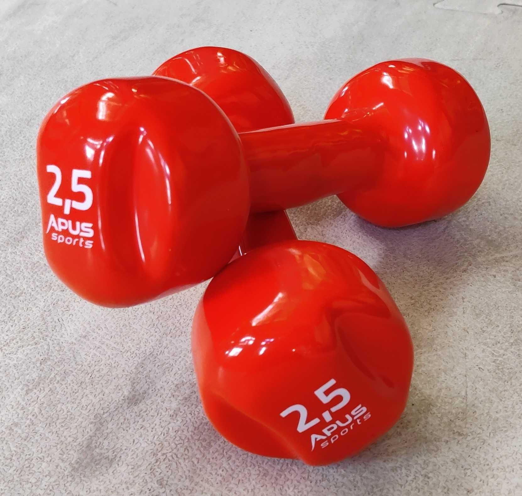 Hantle winylowe hantelki fitness 2 x 2,5 kg PROMOCJA