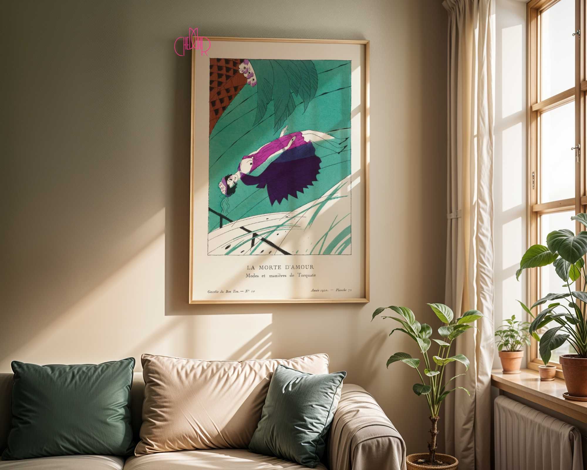 Plakat „La Morte D'Amour”, śmierć miłości