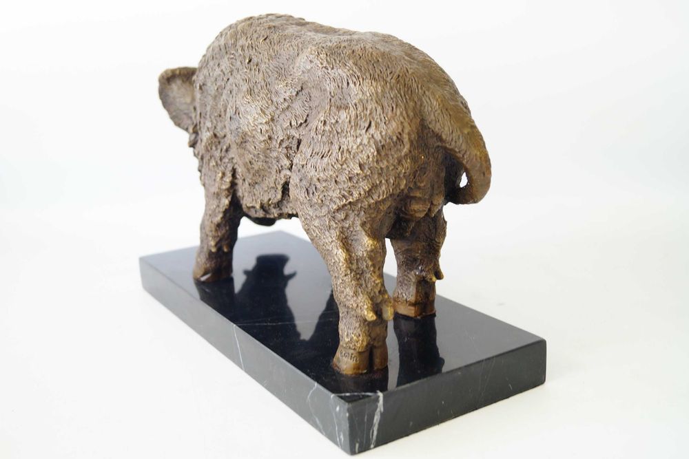 DZIK figura z brązu rzeźba Myśliwska dekoracja prezent