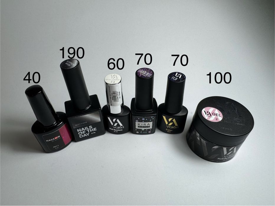 Бази, гель лаки, гелі для манікюру