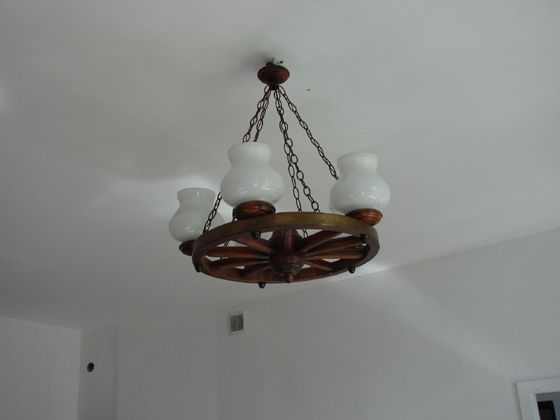 Żyrandol , lampa, koło
