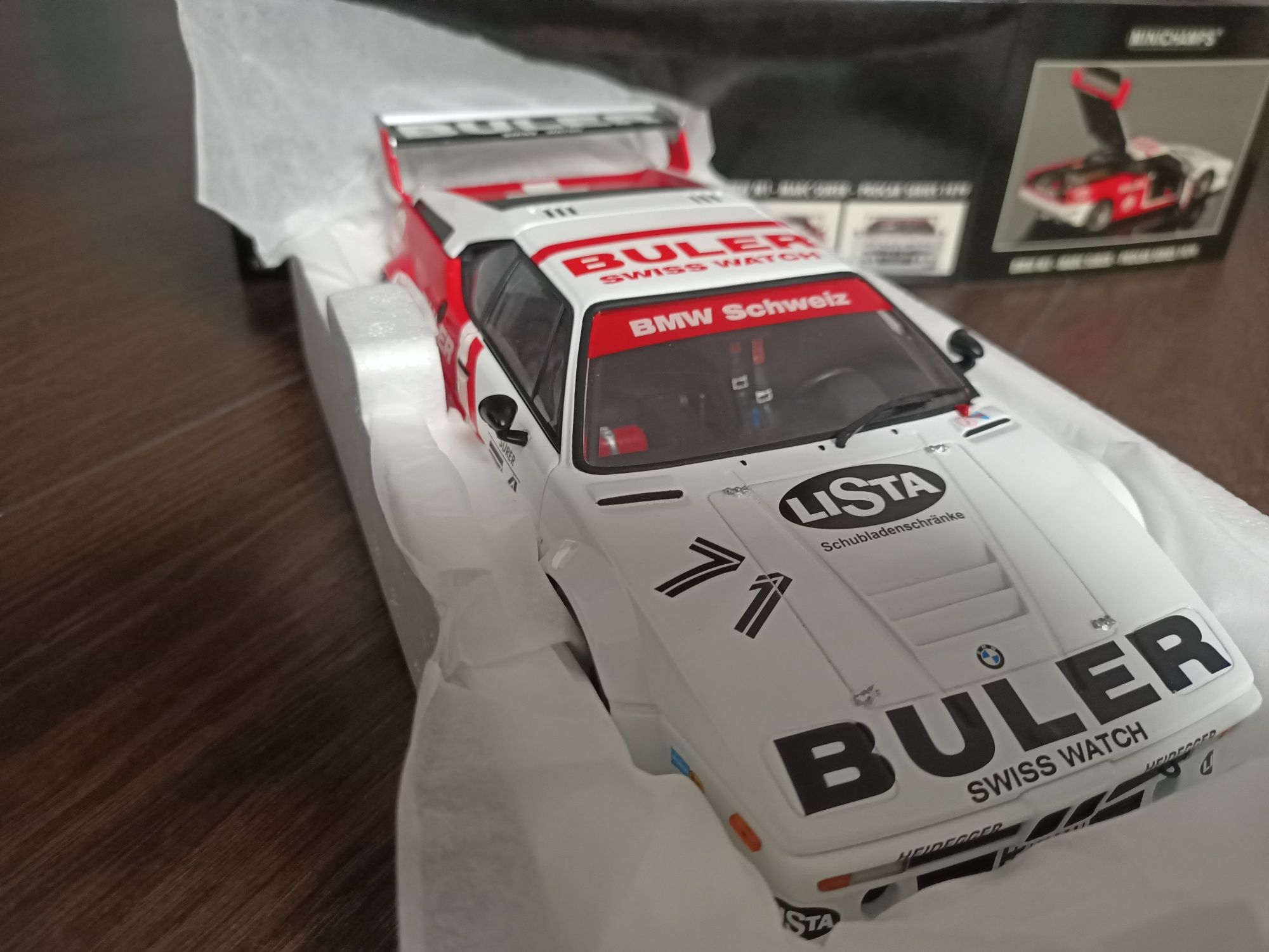 Model 1/18 Minichamps BMW M1 Procar 1979 #71 "Buler" M. Surer 1:18