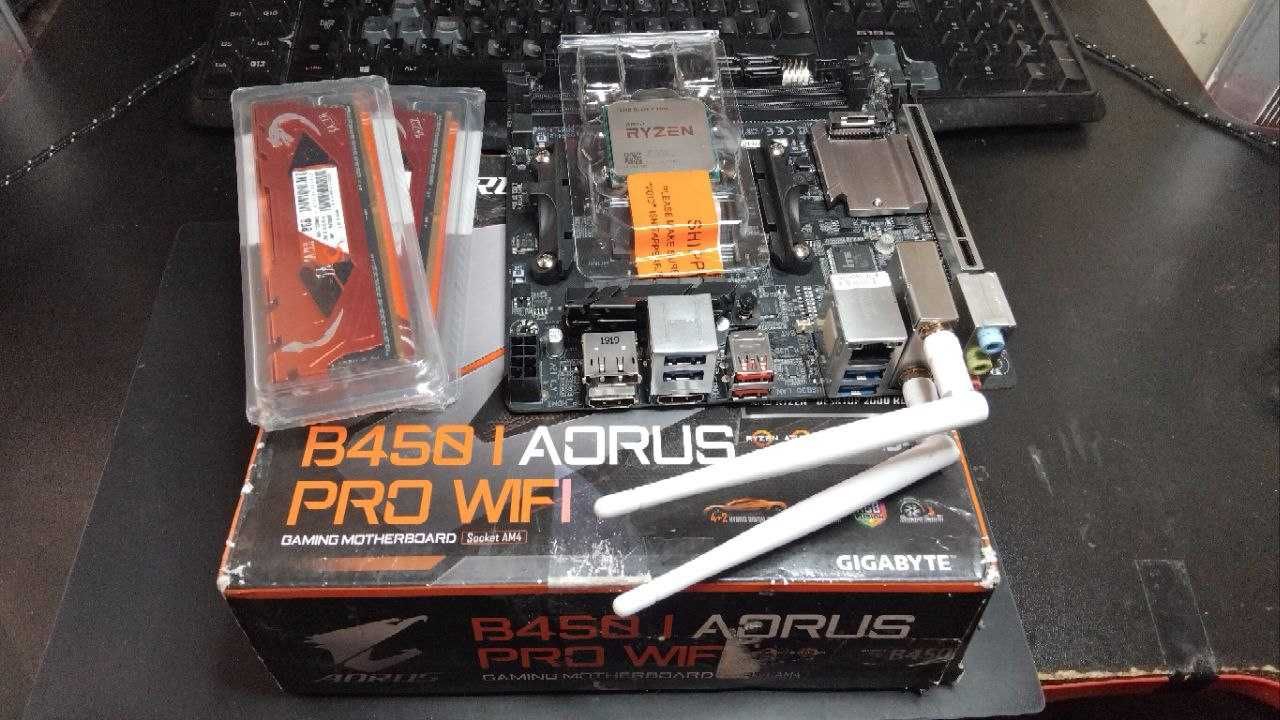 Комплект AM4 Mini ITX B450 + Ryzen 5 5500 + 16Gb