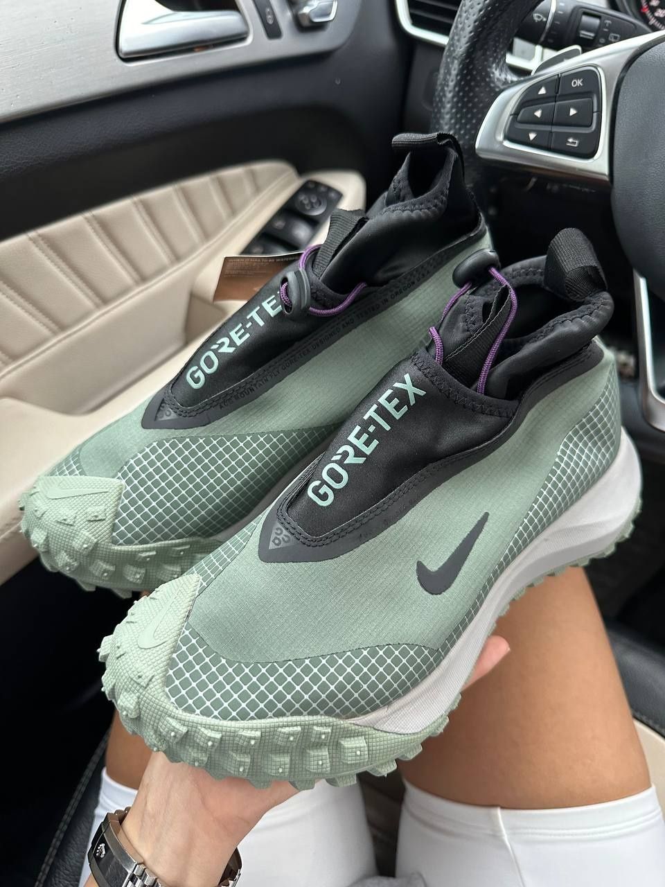 р41-45 Кросівки Nike ACG Mountain Fly Gore-Tex Green Black