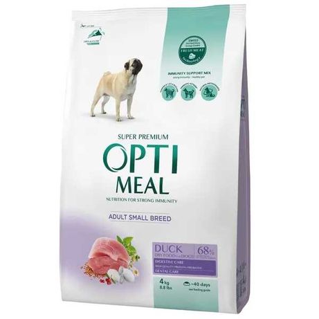 Сухий корм для дорослих собак малих порід Optimeal, качка, 4 кг