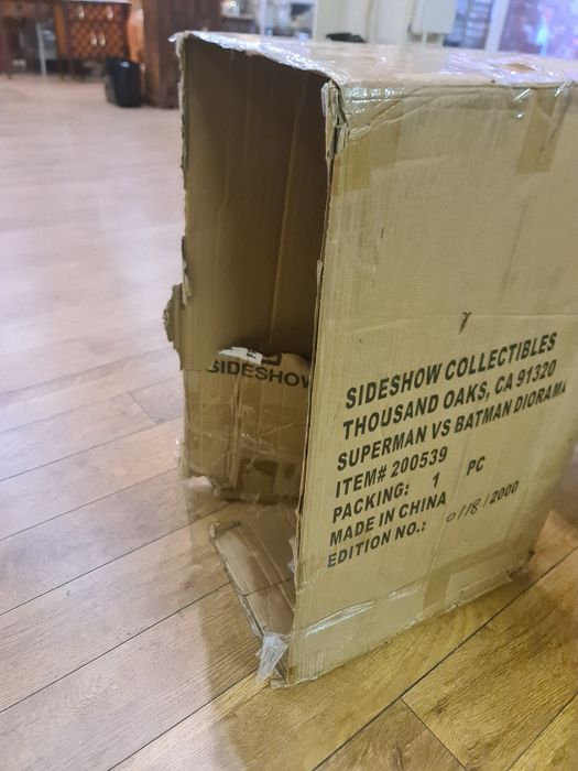 Dc Sideshow superman vs batman estatua de resina