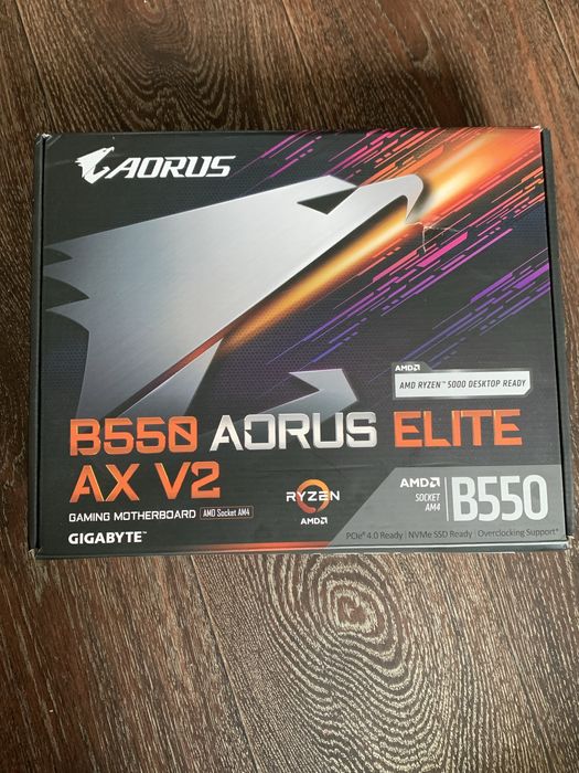 Продам материнскую карту Gigabyte B550 AORUS Elite AX V2