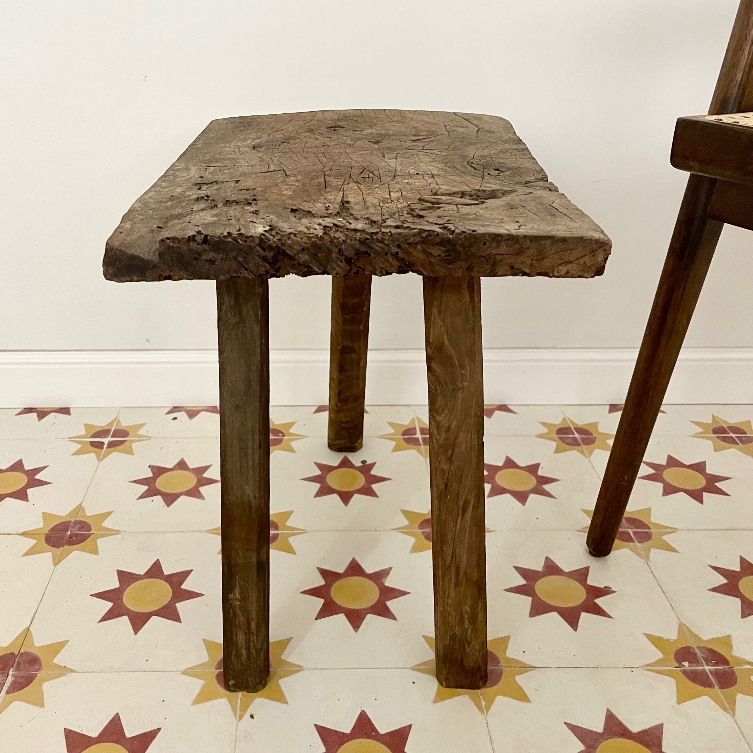 Antique / banco / stool / 19 century / shabby chic