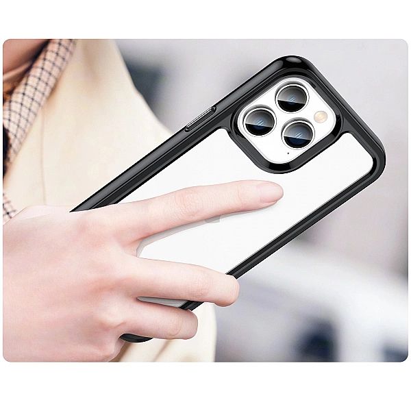 Outer Space Case etui iPhone 14 Pro Max sztywny pokrowiec z żelową ram