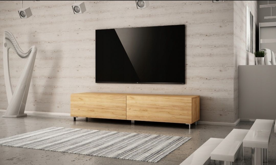Szafka RTV Dąb Craft stojąca 140cm