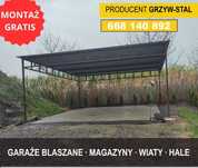 Garaż Blaszany Otwarty / Otwarta Wiata Garażowa - Blaszak – GRZYWSTAL