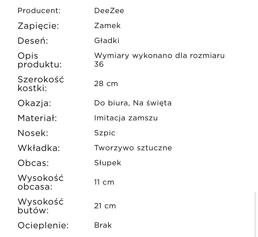 Brązowe botki na wysokim obcasie Miami DeeZee & CCC rozmiar 38