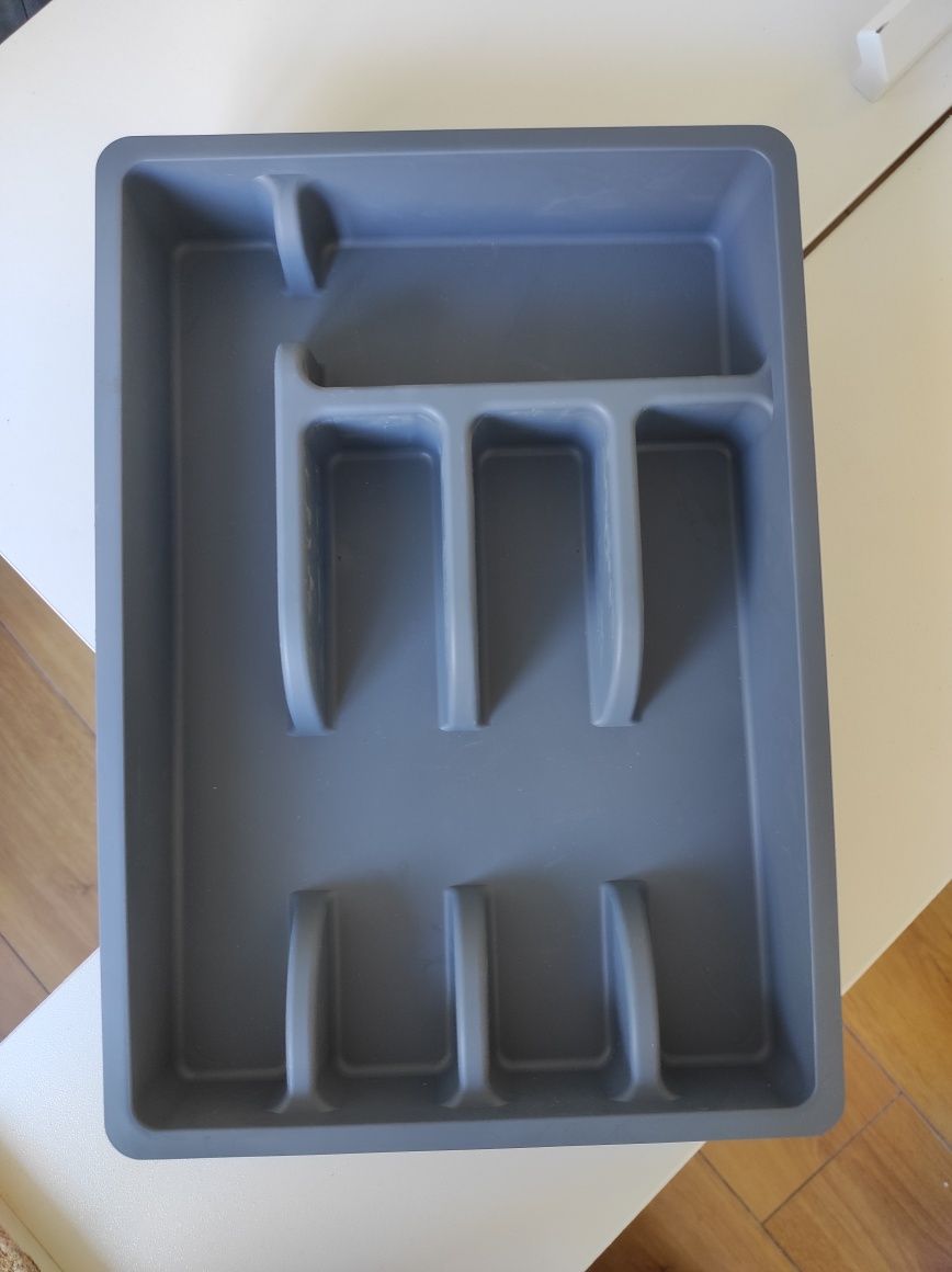 Organizer na sztućce szary 36x25,5 cm