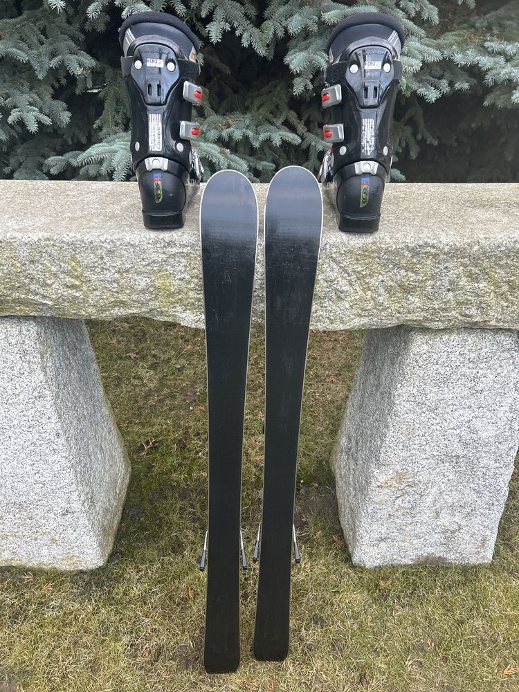 Narty Fischer 110cm + Buty Salomon 24-24,5