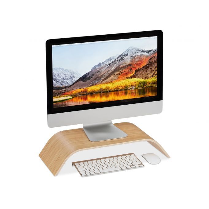Podstawka pod monitor bambusowa stoliczek
