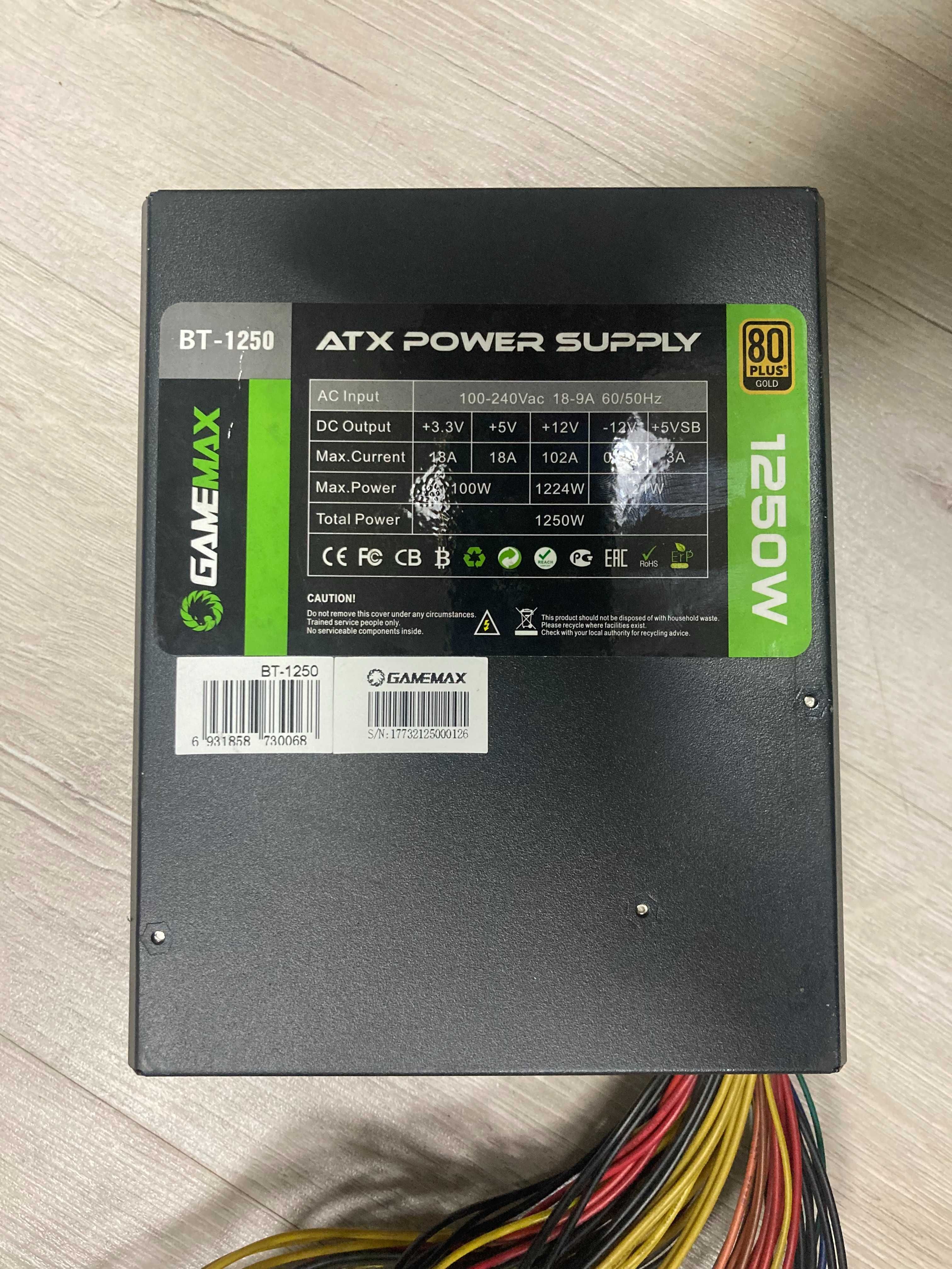 Блок питания GameMax BT-1250 1250W