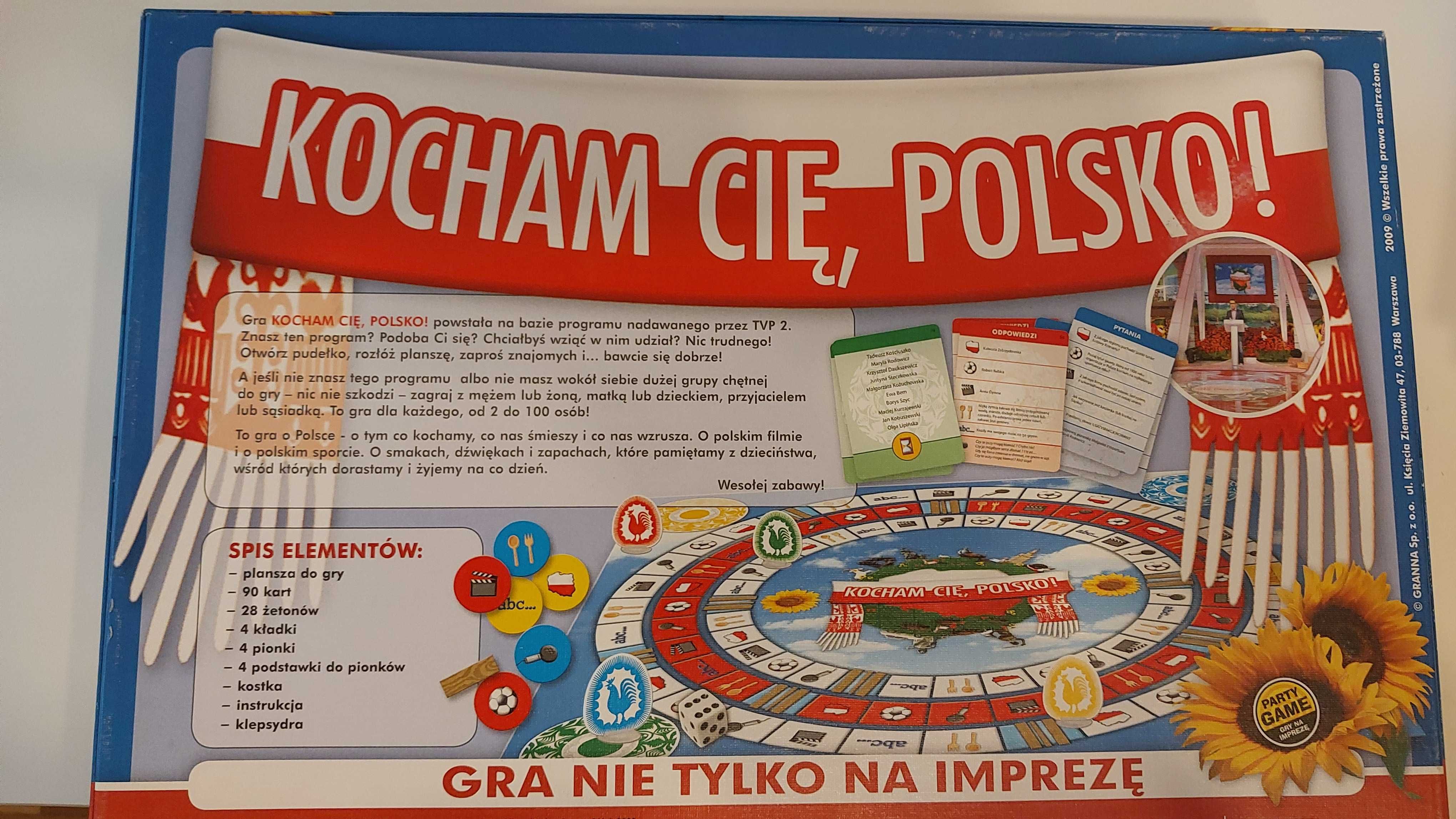 Gra planszowa "Kocham Cię Polsko" -NOWA