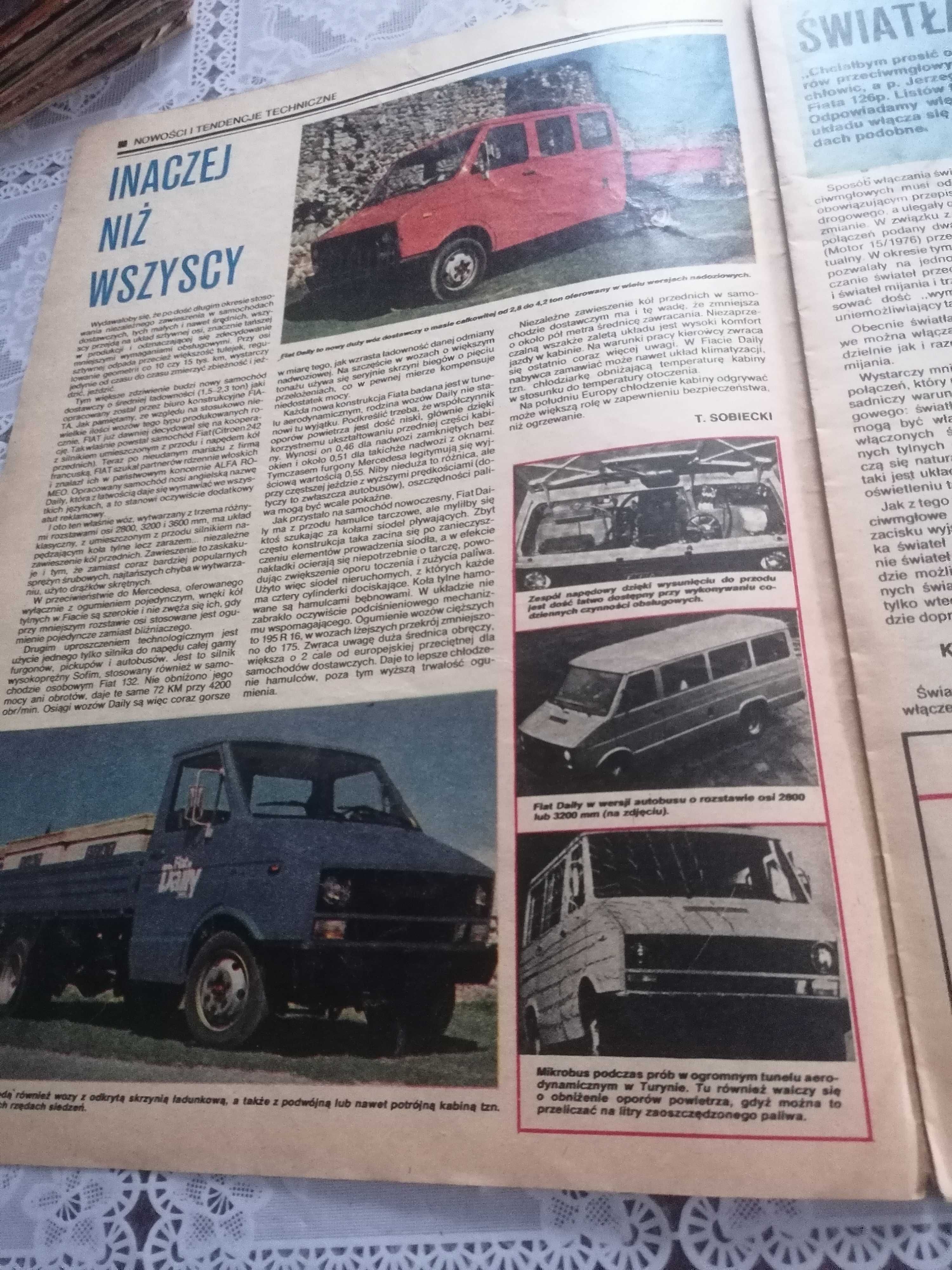 Gazeta MOTOR targi poznańskie Star maluch Syrena PRL FSO kllasyk
