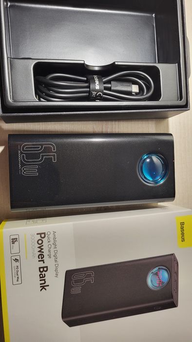 Нові PowerBank Baseus 30000 mah 65W Amblight Павербанк із швидкою заря