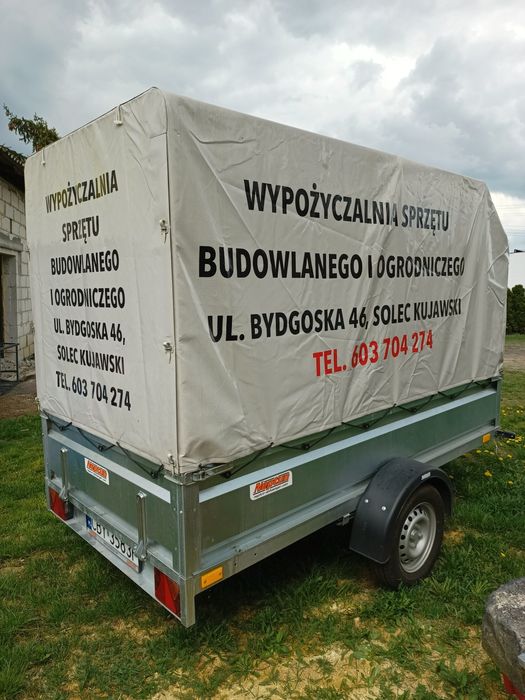 Przyczepa , przyczepka samochodowa , wynajem