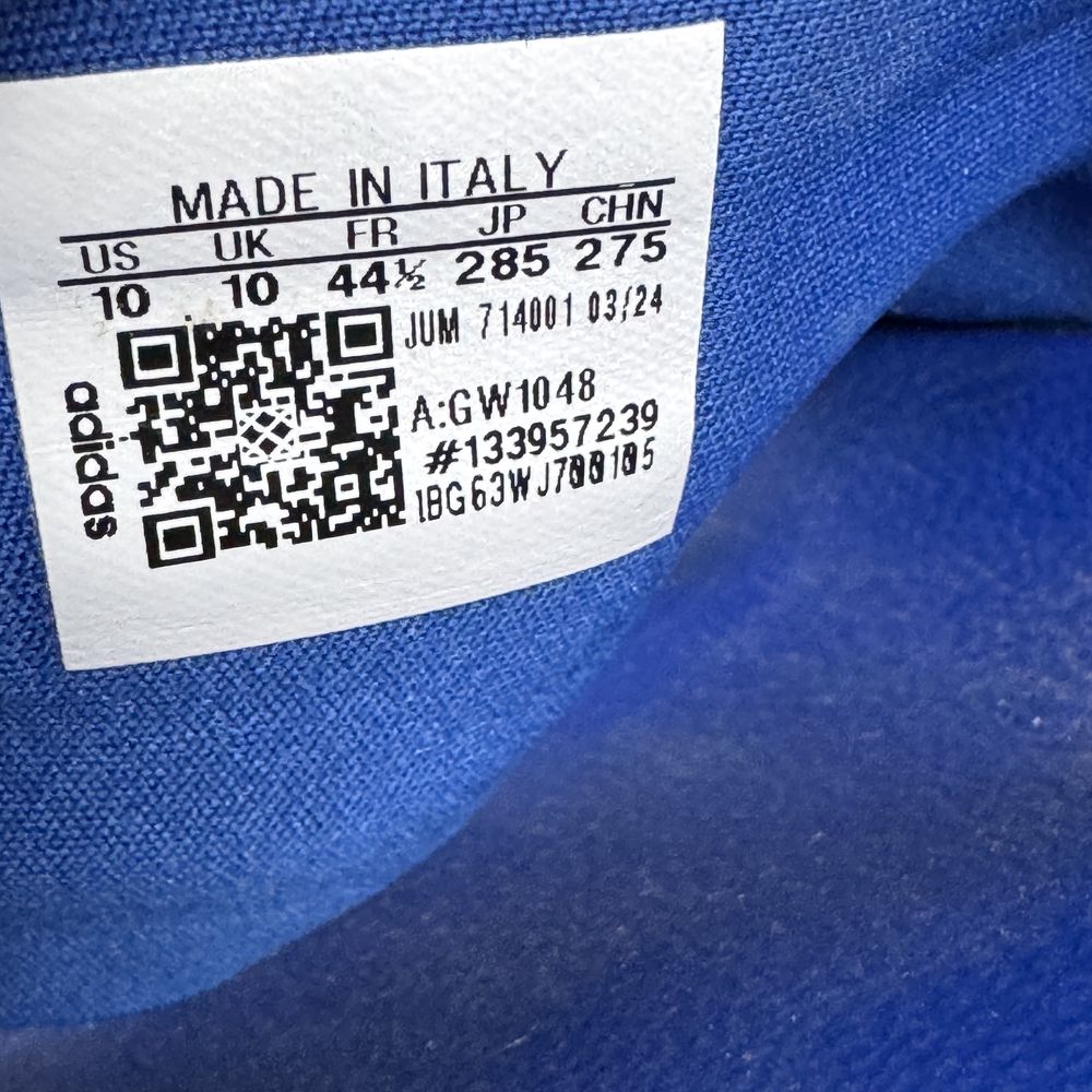 Сині тапочки слайди шльопанці Adidas Adilette GW1048 ОРИГІНАЛ 100% 44
