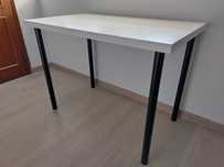 Mesa LINNMON (branco/preto), 100 x 60 cm