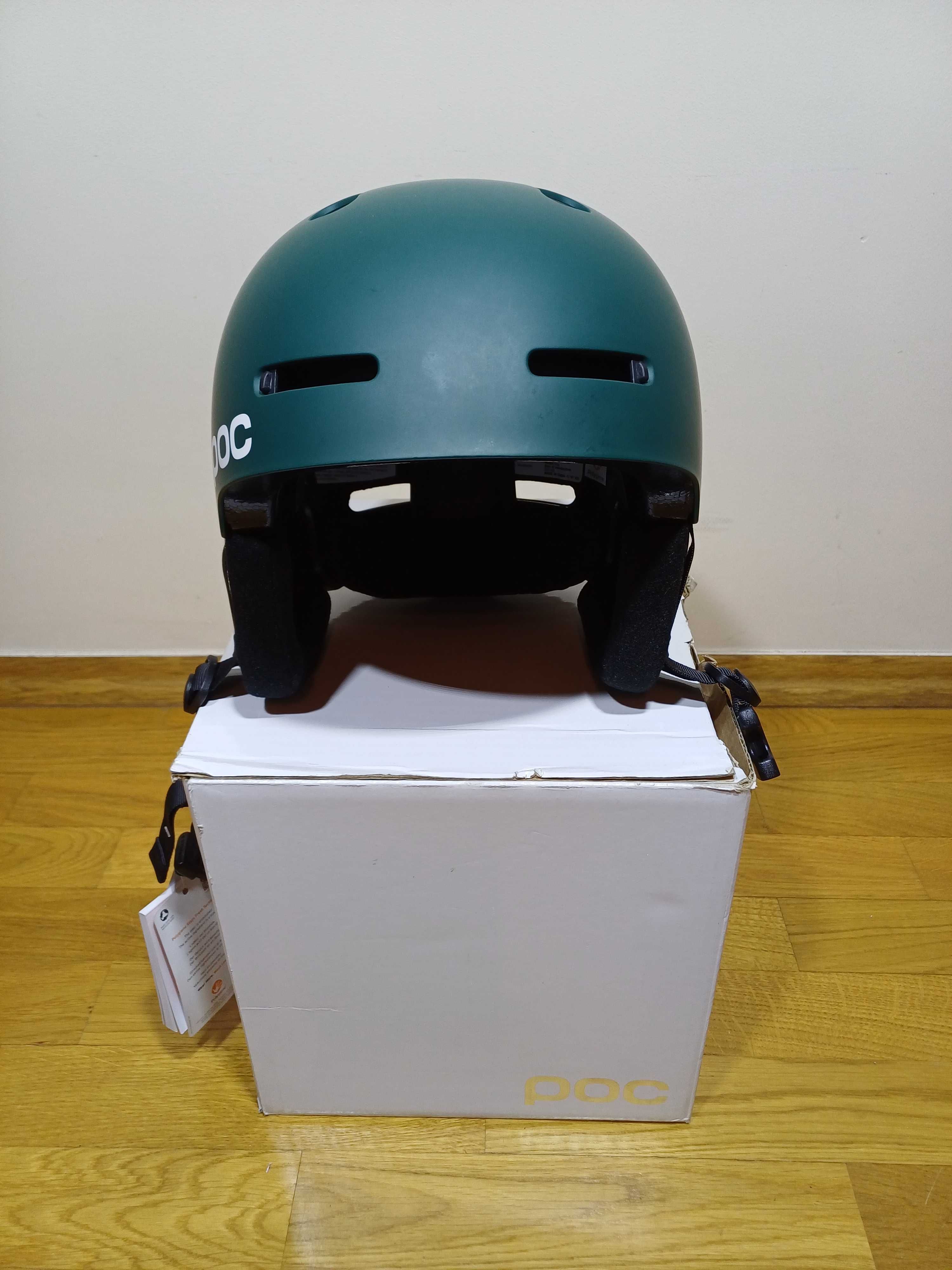 Kask narciarski POC Auric Cut Moldanite green mat - XS/S 51-54 cm NOWY