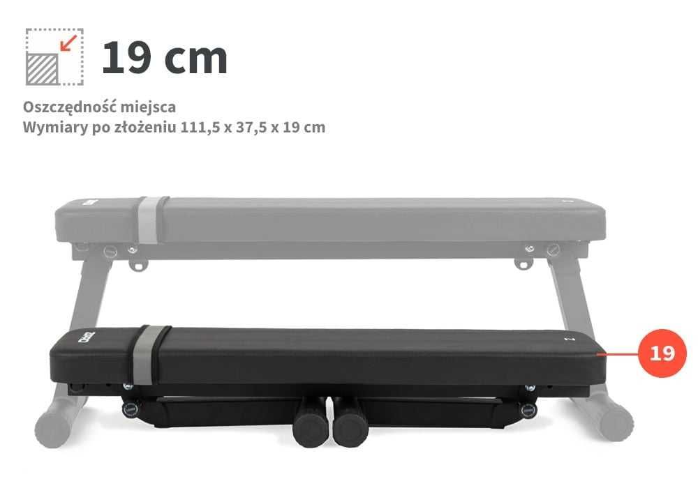 Лавка для жиму складна Zipro Plank Скамья для жима лежа • Нова