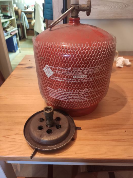 Butla turystyczna lpg propan butan kemping kamper namiot piknik