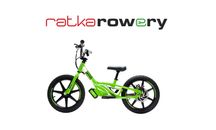 Rowerek biegowy elektryczny dla dzieci Polovolt ST16 Zielony 16"