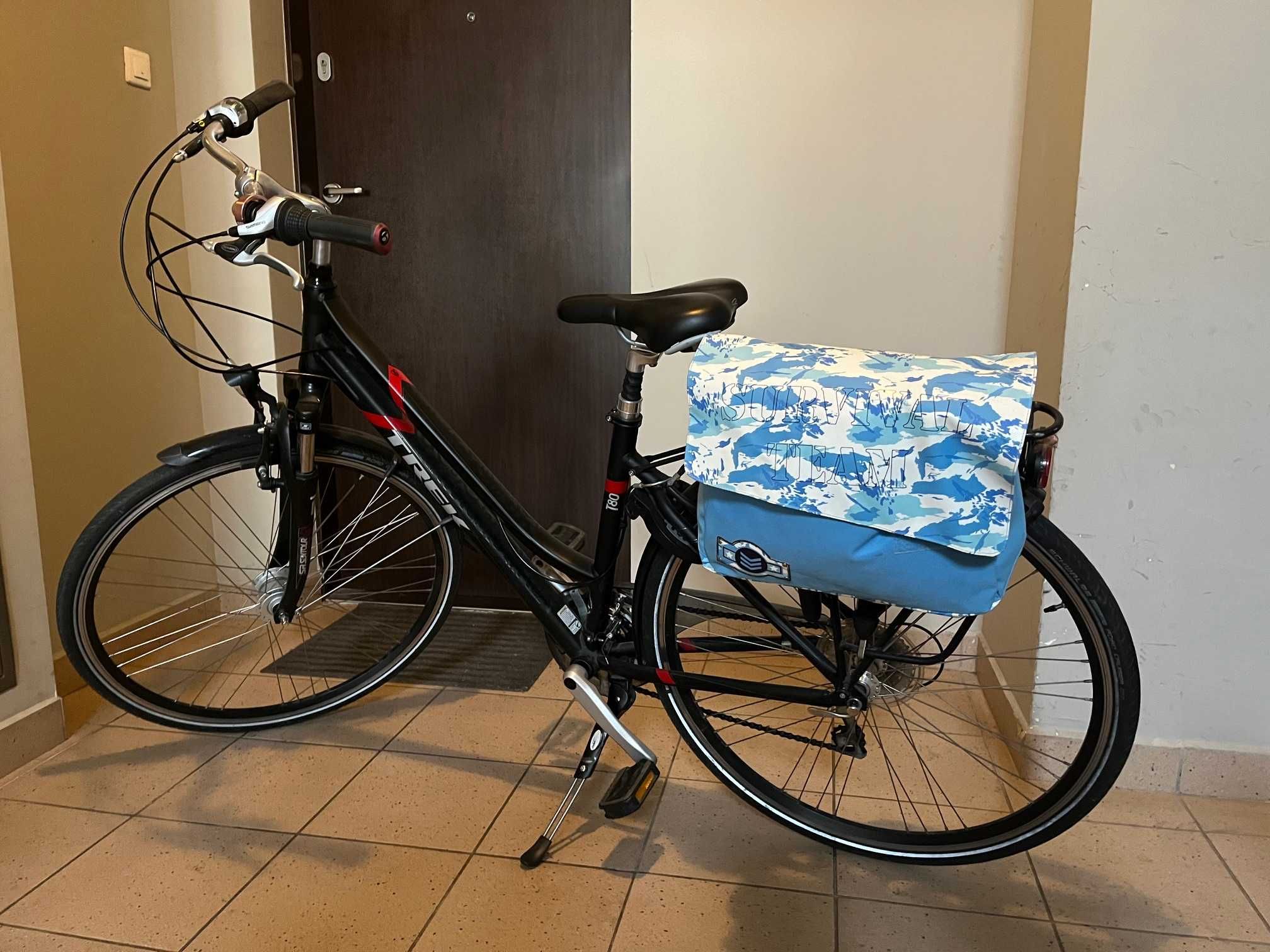 Nowe Sakwy rowerowa 2 w 1 torba wodoodporna brązowe niebieskie, plecak