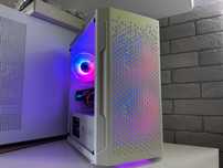 Komputer Gamingowy RX 580 intel i5 AMD SSD RGB Biały Faktura 16GB RAM