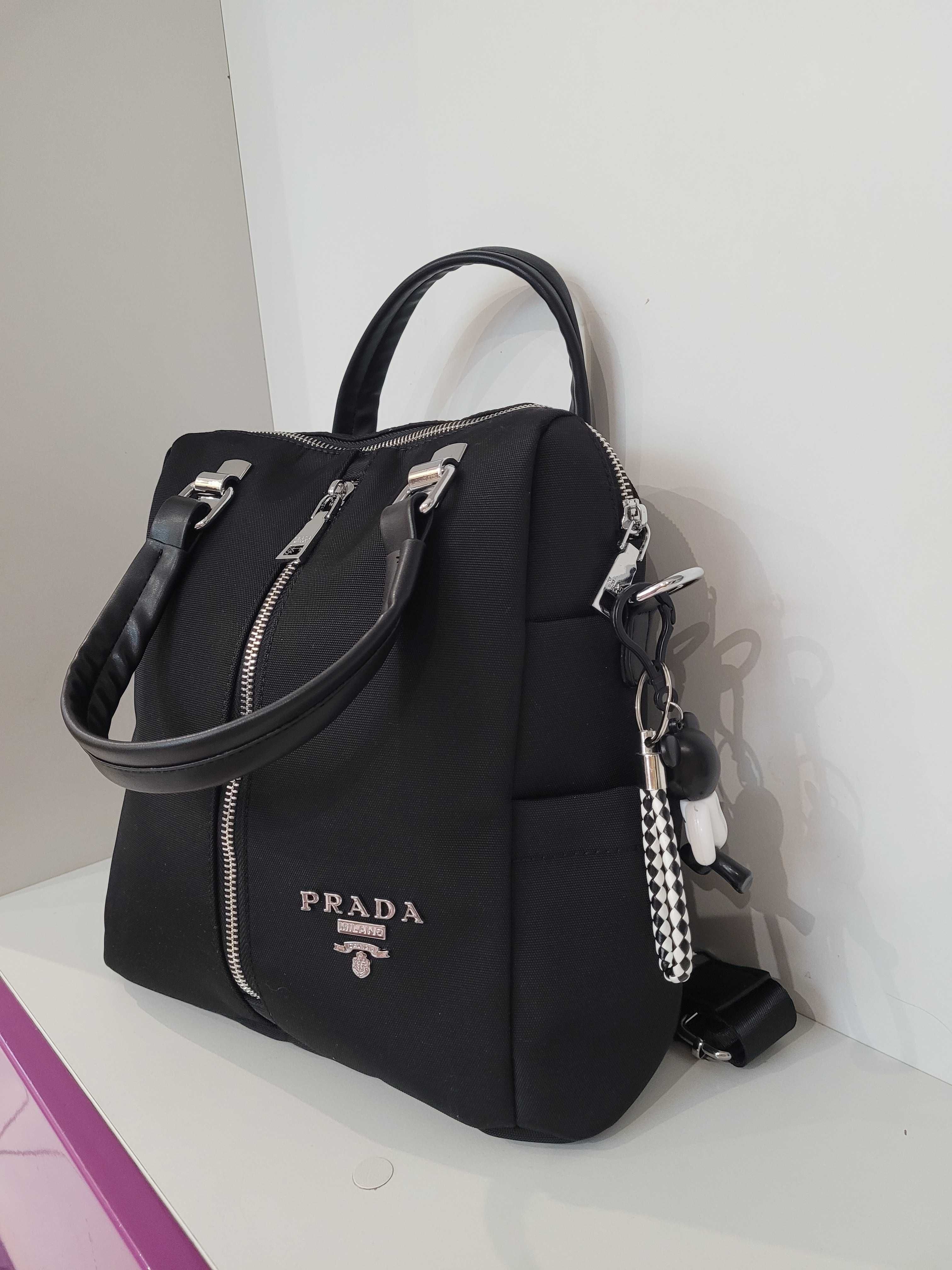 Сумка рюкзак трансформер жіноча PRADA
