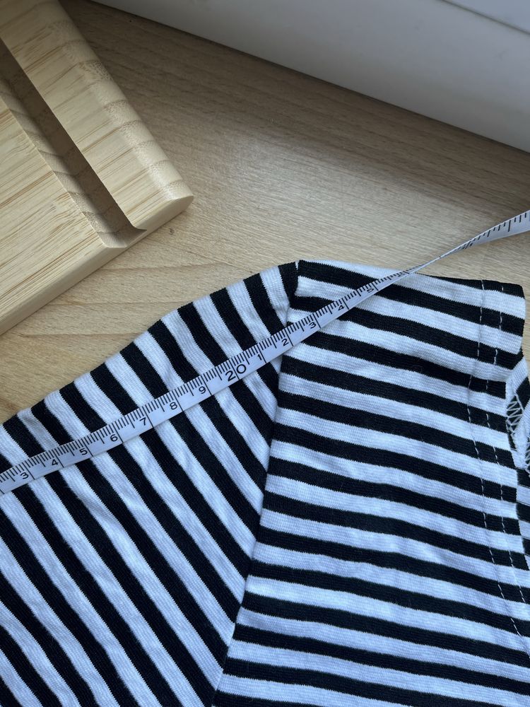 Koszulka w paski retro lata 90. crop top L