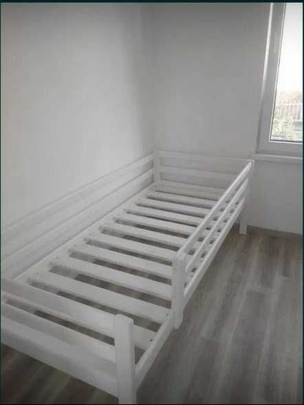 Ліжко для дітей Камелія Нью білого кольору масив дерева.Кровать дитяча