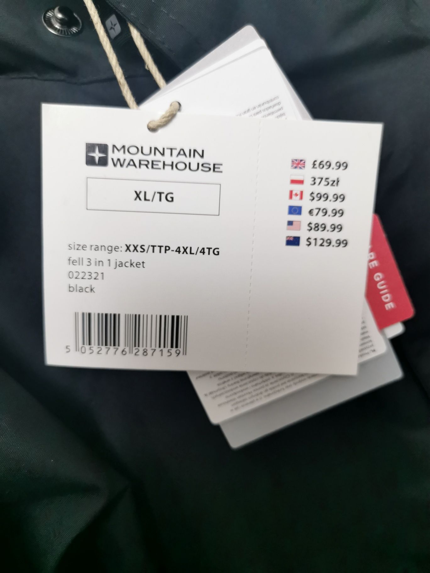 Kurtka Mountain Warehouse 3 in 1 Jacket Rozmiar XL