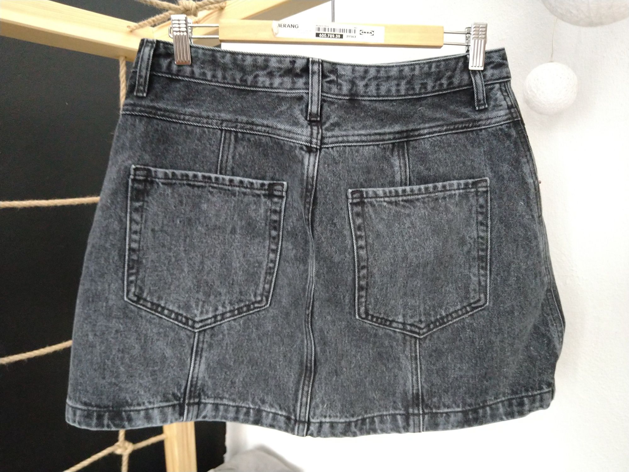 Abercrombie & fitch 31 rozmiar 40/L jeansowa spódnica jeans szary