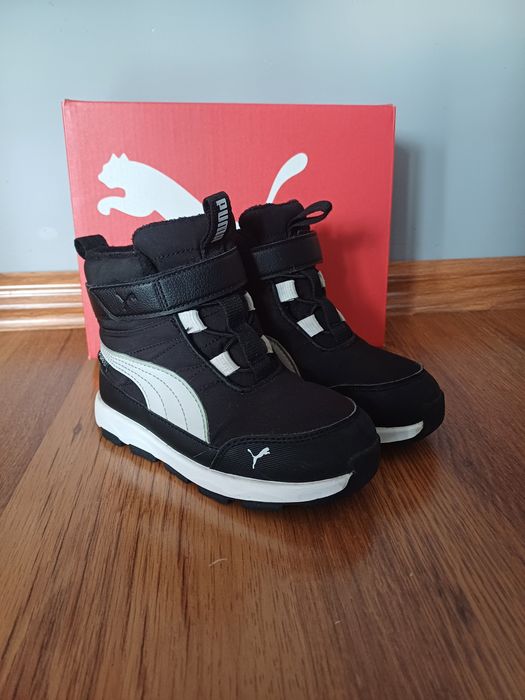 Czarne buty zimowe PUMA rozm. 27 - stan idealny