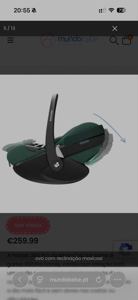 Maxi cosi pebble 360 pro verde