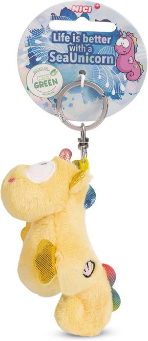 Breloczek Konik Morski Laguna Rainbow 9 Cm Żółty