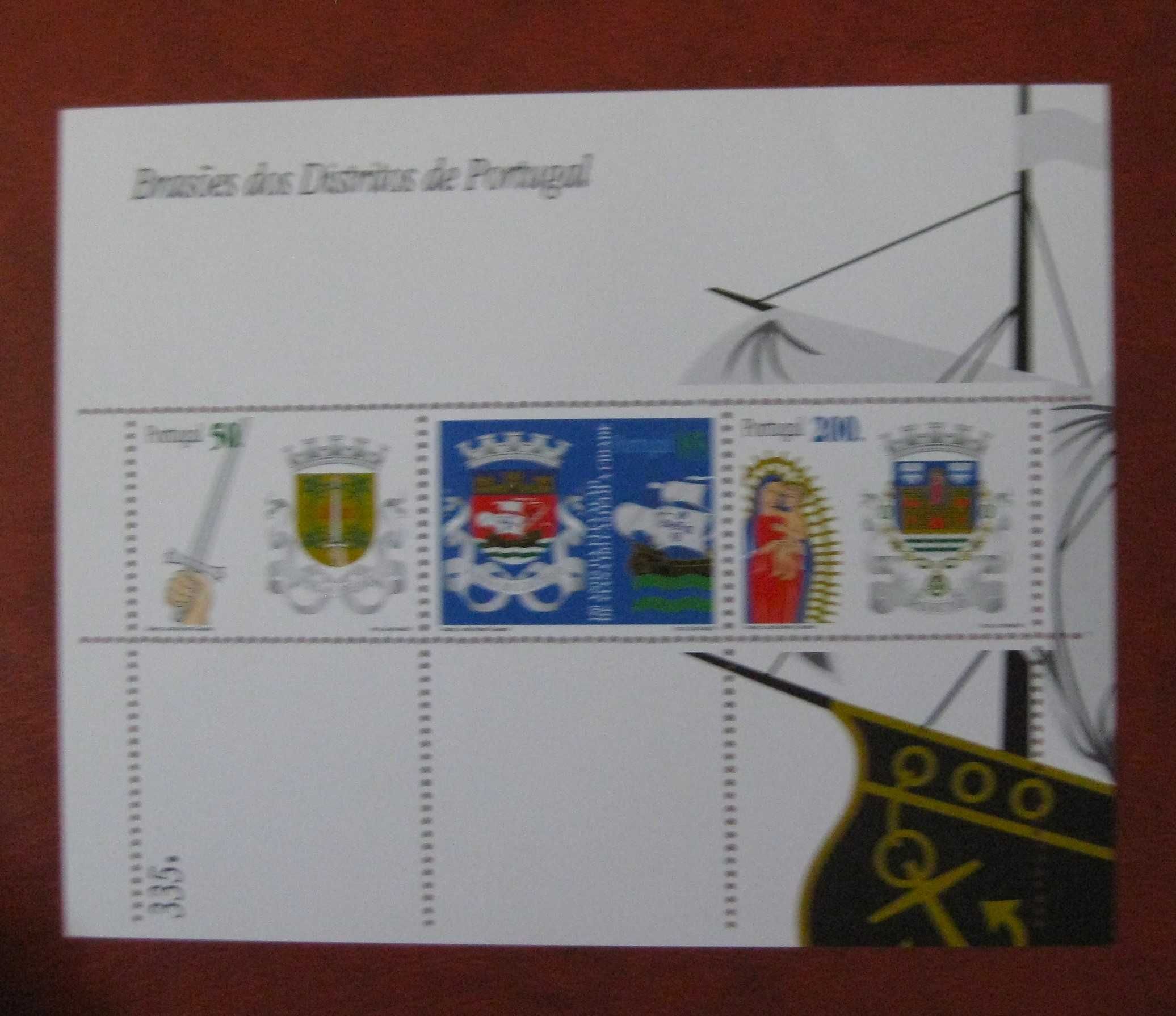 Bloco nº 202/3 – Brasões dos distritos de Portugal (3º grupo)