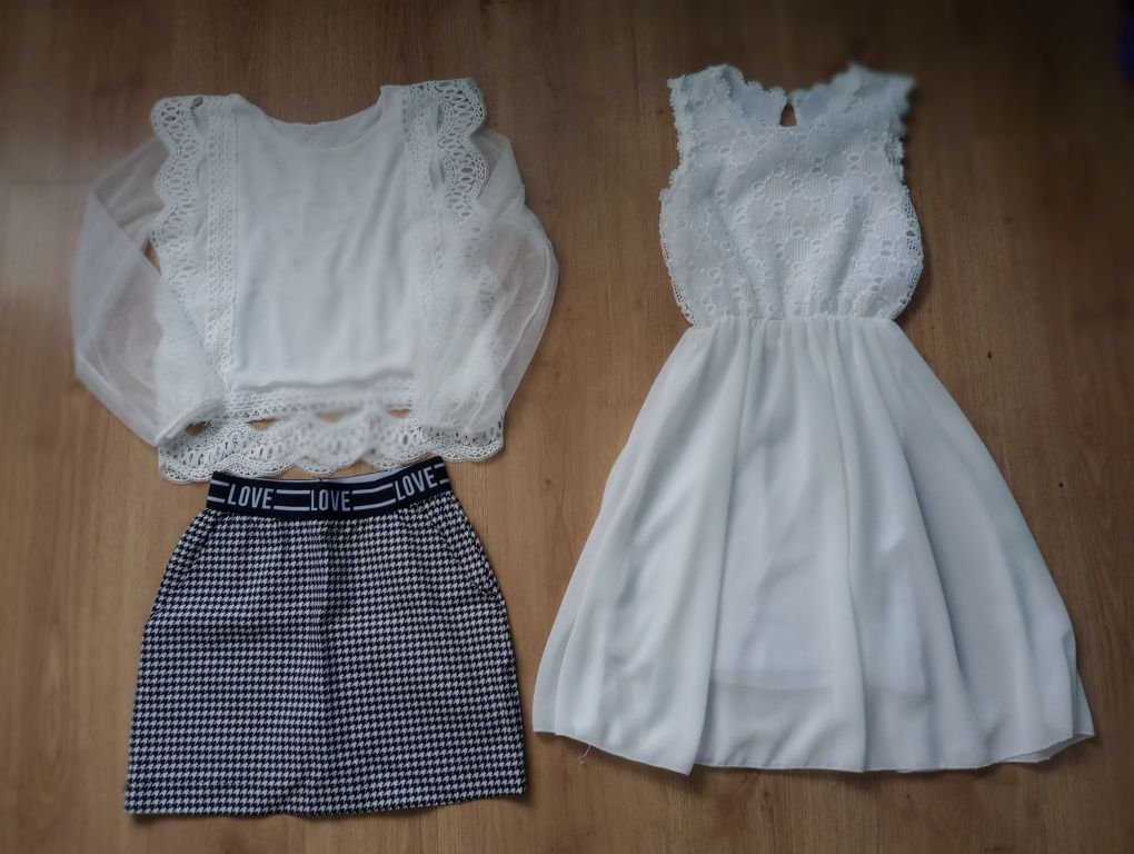 Sukienka, bluzka,spódnica 152