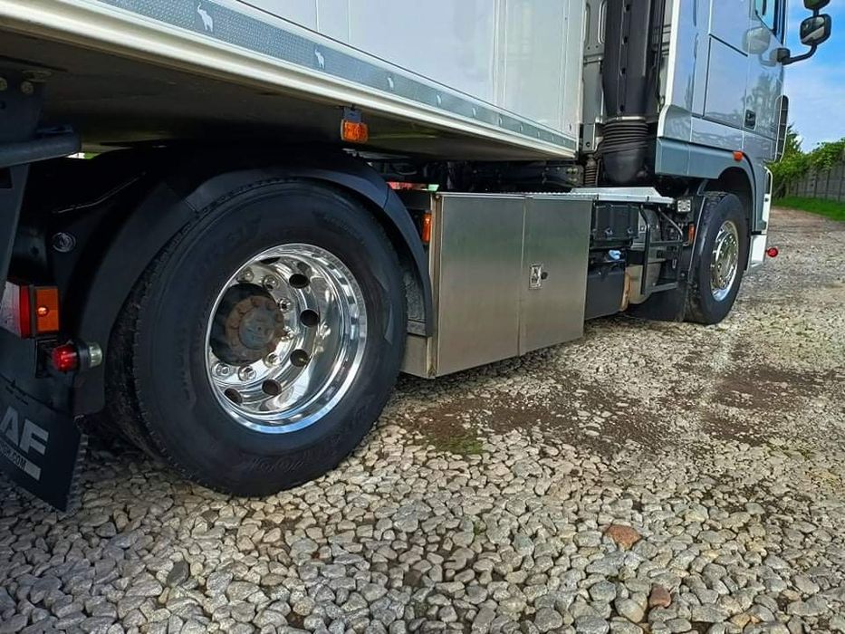 Skrzynka narzedziowa kwasówka nierdzewka naczepa przyczepa ciężarówka