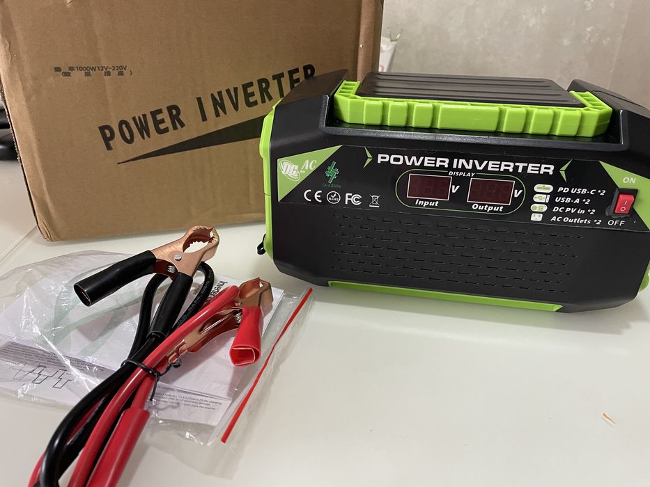 Інвертор живлення 1000w.DC 12- до АС 220-230v.